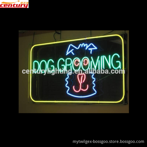 wholesale china factory price dog grooming neon sculpture